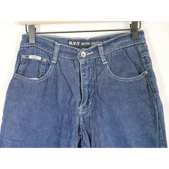 RVT Jeans Womens Size 9/10 Y2K VTG Straight Leg Metallic Glitter Hong Kong - Picture 3 of 14